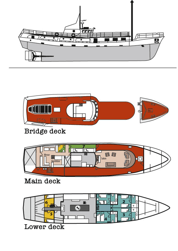 MV Togo Deck Plan
